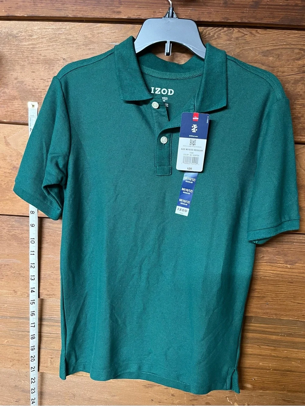 Izod Boys' Hunter Green Polo Shirt